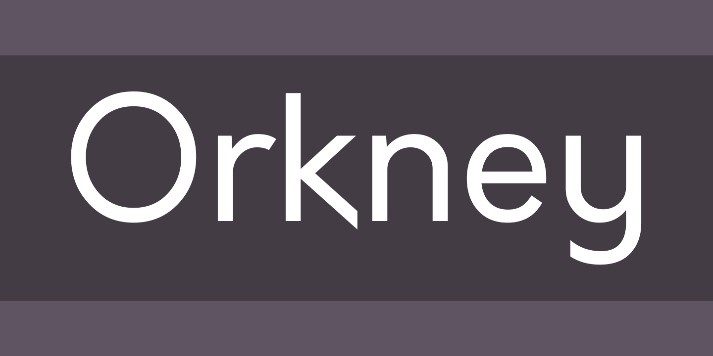 Czcionka Orkney